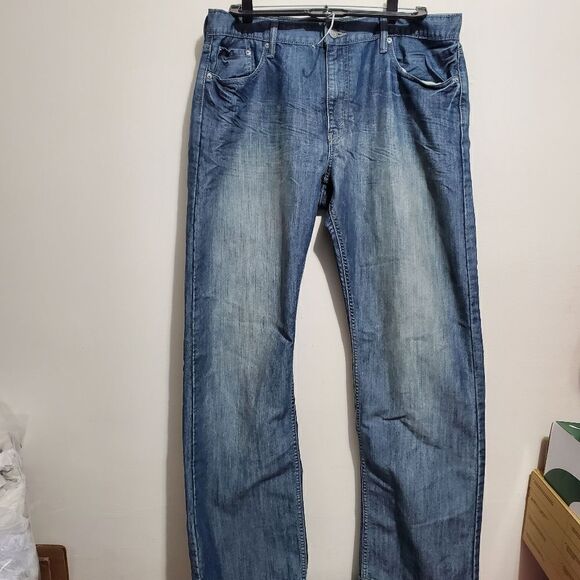 Levi's Other - PREOWNED Mens Levi's 514 STRAIGHT FIT Blue Denim Jeans Size 38X 32